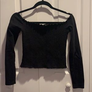 Black Hollister Off the Shoulder Top